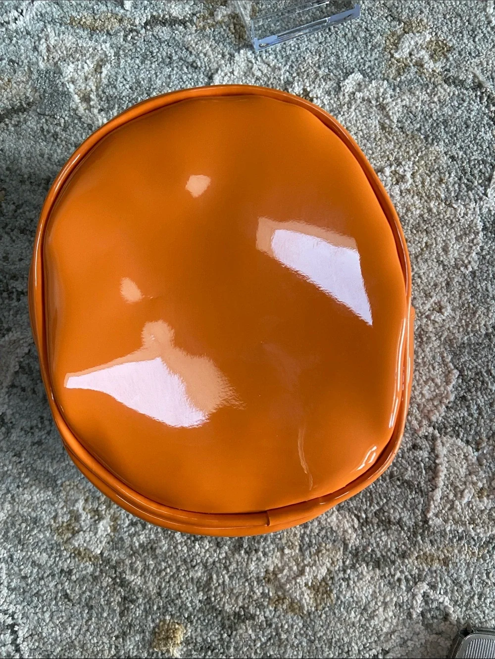 Bath & Body Works Pumpkin Latte Patent Leather Cosmetic Bag - Picture 5 of 10